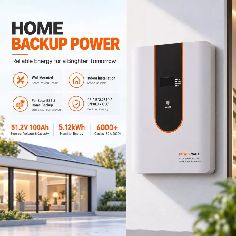 51.2V 100Ah LiFePO4 Battery Pack